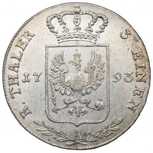 Germany, Preussen, Friedrich Wilhelm II, 1/3 thaler 1793 A
