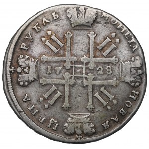 Russia, Peter II, Roubl 1728