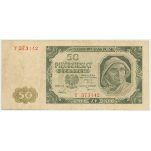 PRL, 50 złotych 1948 Y RZADKOŚĆ