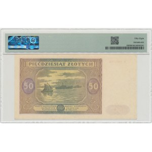 PRL, 50 złotych 1946 F PMG 58