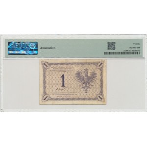 II RP, 1 złoty 28 lutego 1919 S. 23. E. - PMG 20 NUMER 000,524