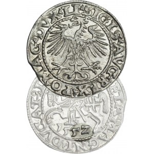 Sigismund II Augustus, Half-grosz 1552, Vilnius, LI/LITVA - rarer