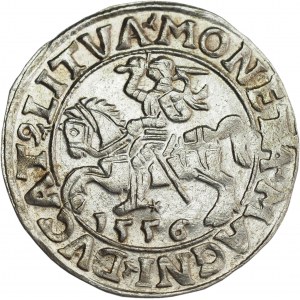 Sigismund II Augustus, Half-grosz 1556, Vilnius, LI/LITVA - beautiful