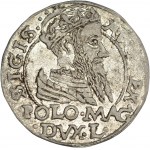 Sigismund II Augustus, Polish foot grosz 1566, Tykocin, Jastrzębiec coat of arms - V. RARE