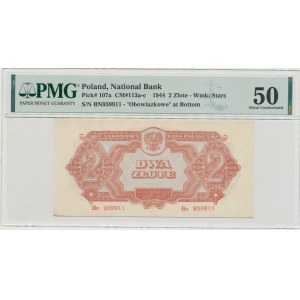 PRL, 2 złote 1944 Bn ...owe... - PMG 50
