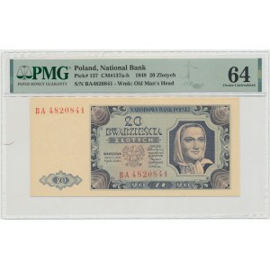 PRL, 20 zloty 1948 BA - PMG 64