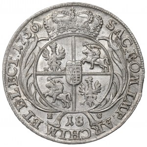 Germany, Saxony, Friedrich August II, 18 groschen 1756