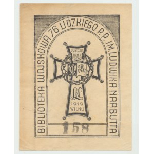 II RP, Ex libris 76 Lidzki Pułk Piechoty