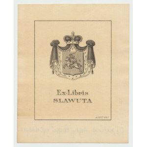 Ex libris Sanguszkowie Slawuta