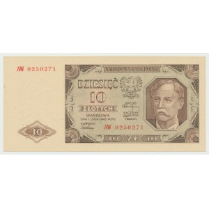 PRL, 10 złotych 1948 AW