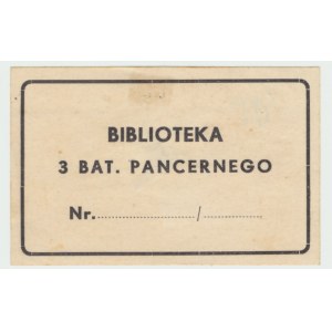 II RP, Ex libris 3rd Armored Battalion