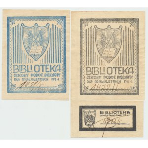 II RP, Satz von Exlibris der Infanterie-Unteroffiziersschule für Minderjährige Nr. 1