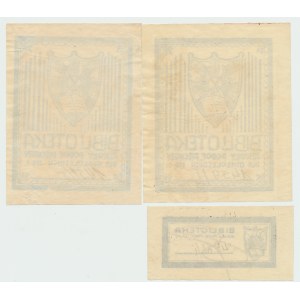 II RP, Satz von Exlibris der Infanterie-Unteroffiziersschule für Minderjährige Nr. 1
