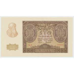 GG, 100 złotych 1940 B - Fałszerstwo z epoki ZWZ