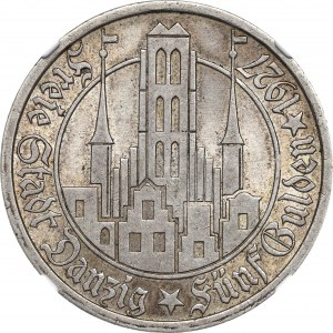 Free City of Danzig, 5 gulden 1927 - NGC MS61