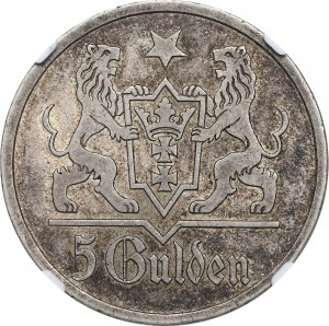 Free City of Danzig, 5 gulden 1927 - NGC MS61