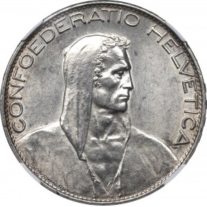 Switzerland, 5 frank 1926 - NGC MS62