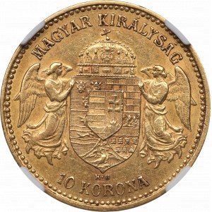 Ungarn, Franz Joseph, 10 Kronen 1900 - NGC AU58