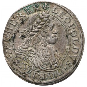 Austria, 15 kreuzer 1664, Vienna