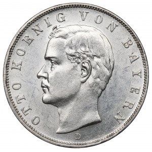 Germany, Bayern, 3 mark 1912