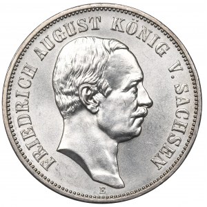 Germany, Saxony, 5 marks 1914