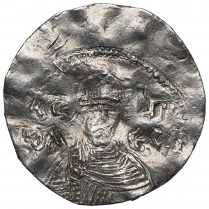 Bolesław I Chrobry, Denar cyryliczny (1018-1025) - WIELKA RZADKOŚĆ