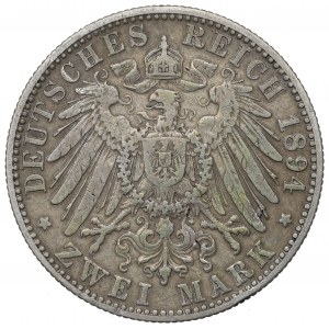 Germany, Baden, 2 mark 1894 G