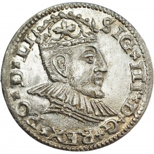 Sigismund III Vasa, Trojak 1590, Riga - BEAUTIFUL