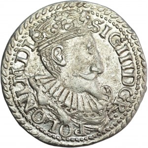 Sigismund III Vasa, Trojak 1597, Olkusz - very nice