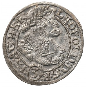 Schlesien under Habsbourg, Leopold I, 3 kreuzer 1669, Breslau