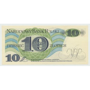 PRL, 10 złotych 1982 A - niski numer 0004367