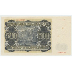 GG, 500 złotych 1940 B