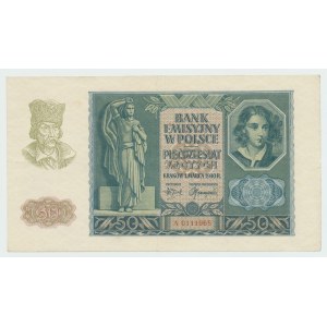 GG, 50 Zloty 1940 A