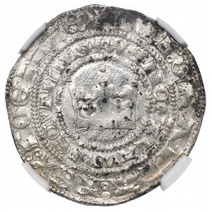 Bohemia, Wenceslaus II, Prague groschen - NGC MS61