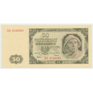 PRL, 50 złotych 1948 BN - RZADKOŚĆ