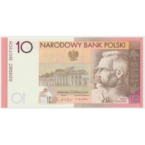 10 złotych 2008 - 90 Rocznica Odzyskania Niepodległości