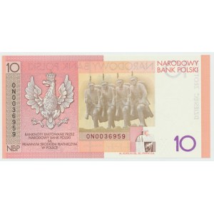 10 złotych 2008 - 90 Rocznica Odzyskania Niepodległości