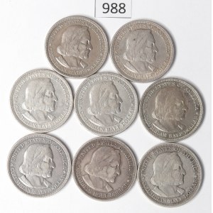 USA, 1/2 Dollar Satz 1893