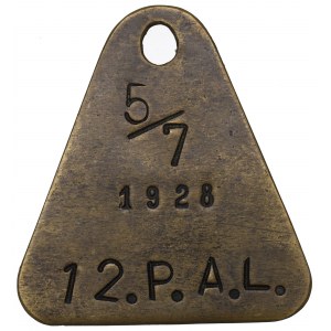 II RP, marque du 12e régiment d'artillerie de frontière 1928