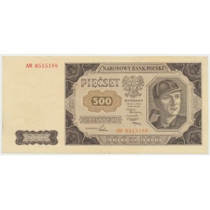 PRL, 500 złotych 1948 AM