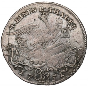 Germany, Preussen, 1/4 thaler 1751, Breslau