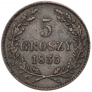Freie Stadt Krakau, 5 groszy 1835