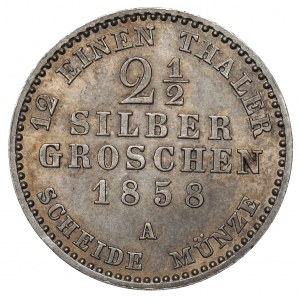 Germany, Preussen, 2-1/2 silber groschen 1858 A