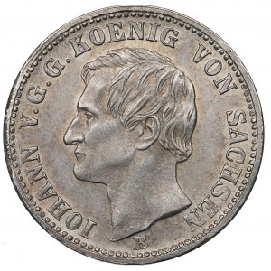 Germany, Saxony, 1/6 thaler 1871
