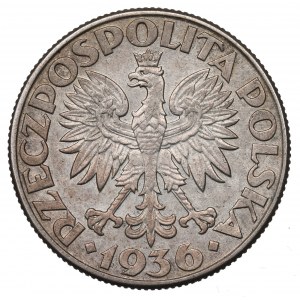 II Republic of Poland, 2 zlote 1936, Ship