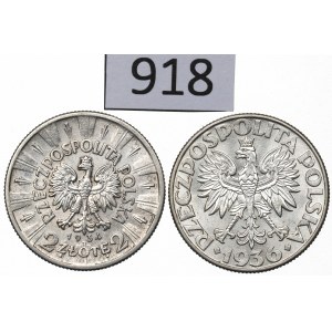 II RP, Zestaw 2 złote 1934-36