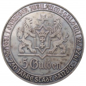 Germany/PRC, Medal 750 years of Gdansk 1975 - silver