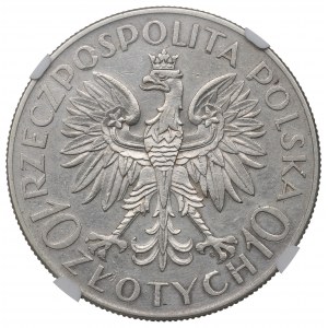 II Republic of Poland, 10 zloty 1933 Sobieski - NGC AU Details