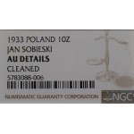II Republic of Poland, 10 zloty 1933 Sobieski - NGC AU Details