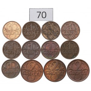 Zweite Republik, 1-2 Pfennigsatz 1928-39